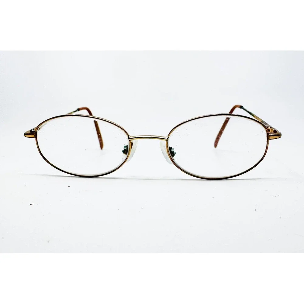 Unbranded Eyeglasses Frames Womens Gold Pink Frost OM 105 Oval 49-18-135